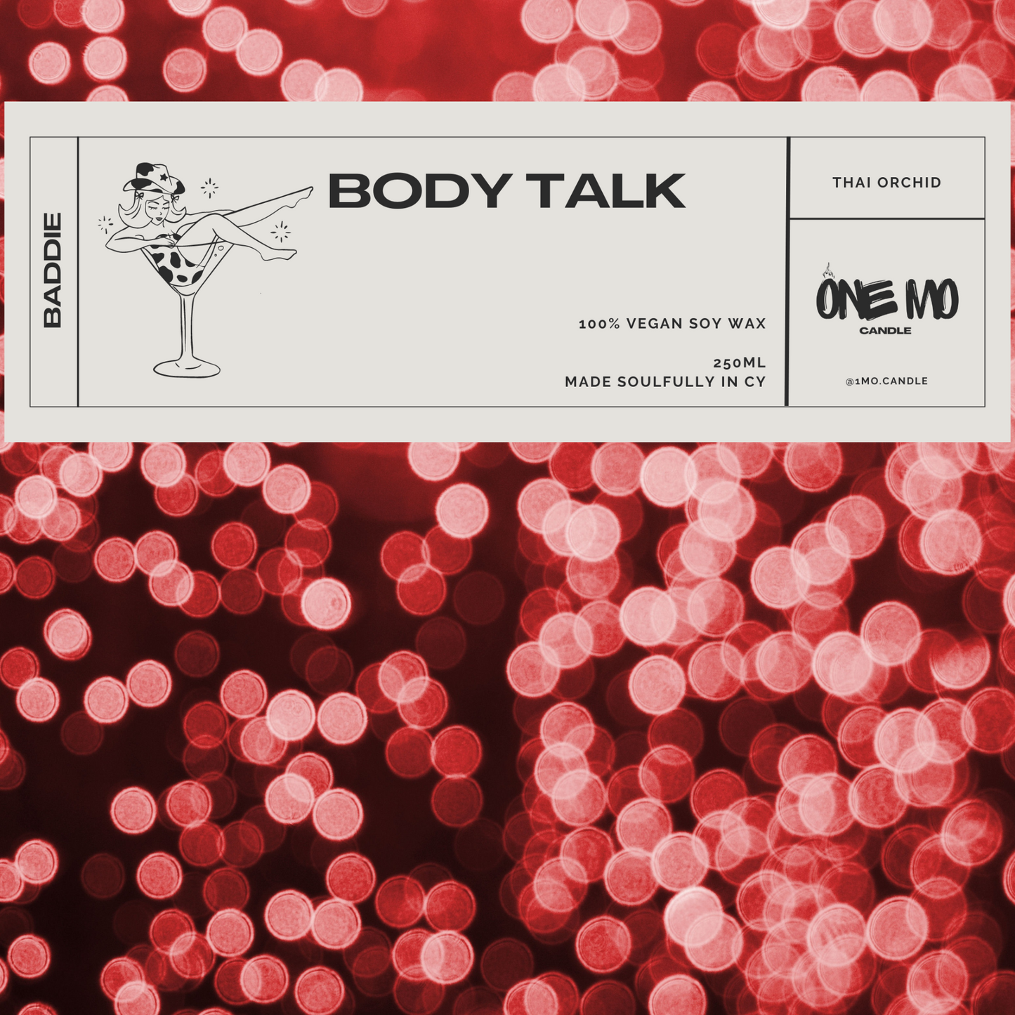 Candle "Body talk"