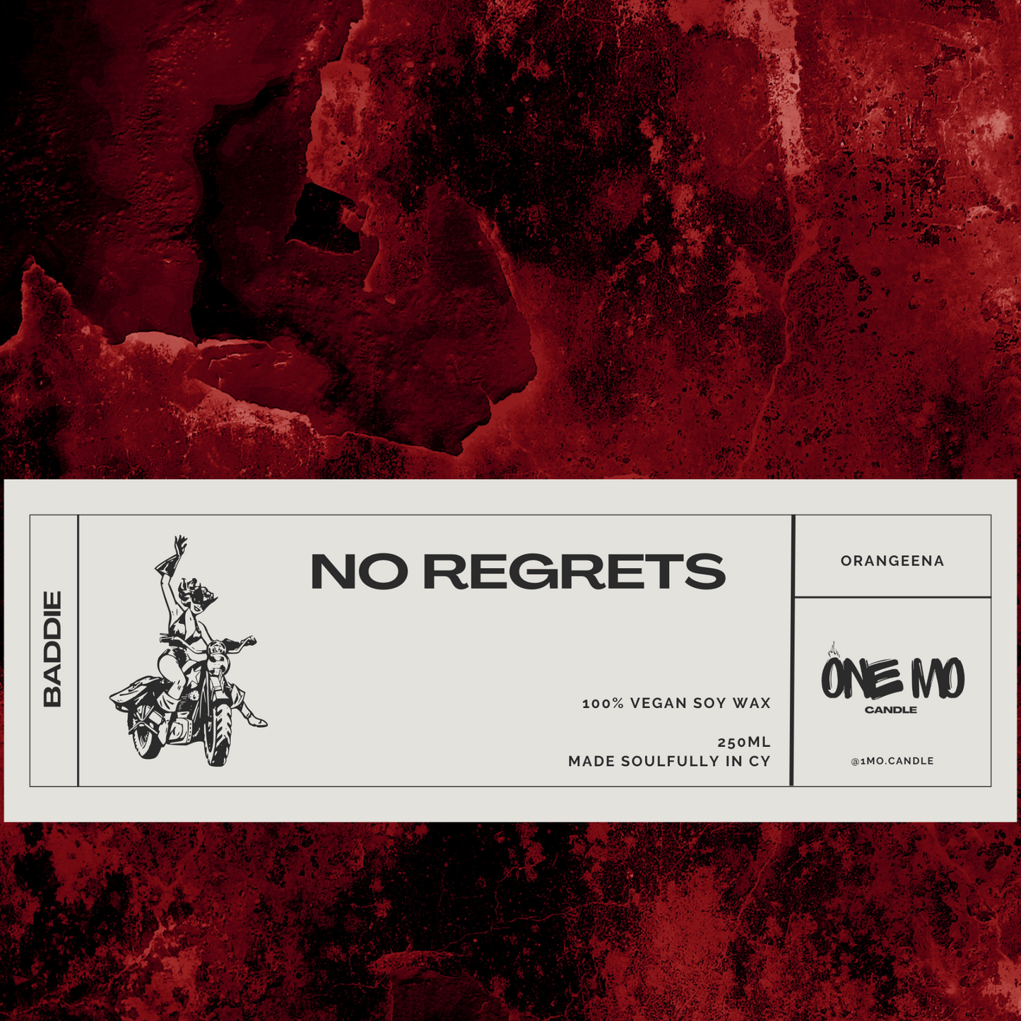 Candle "No regrets"