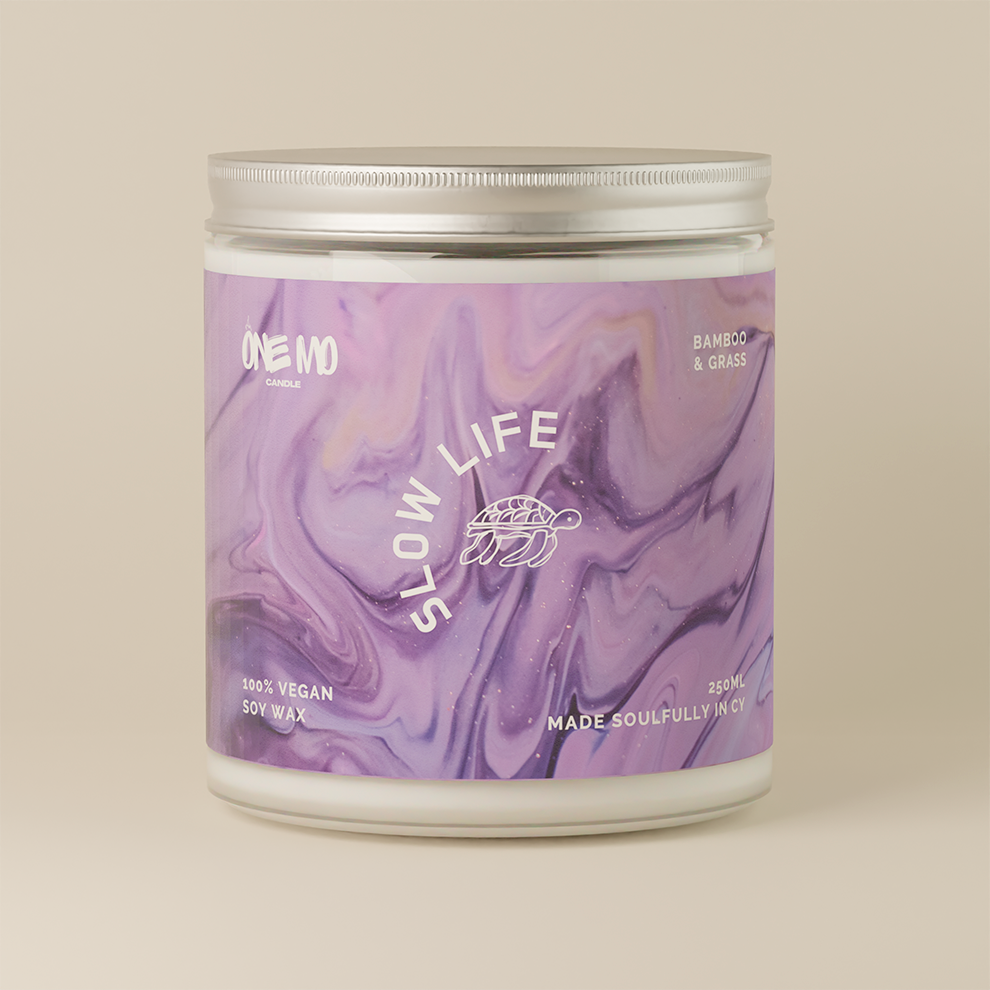 Candle "Slow life"