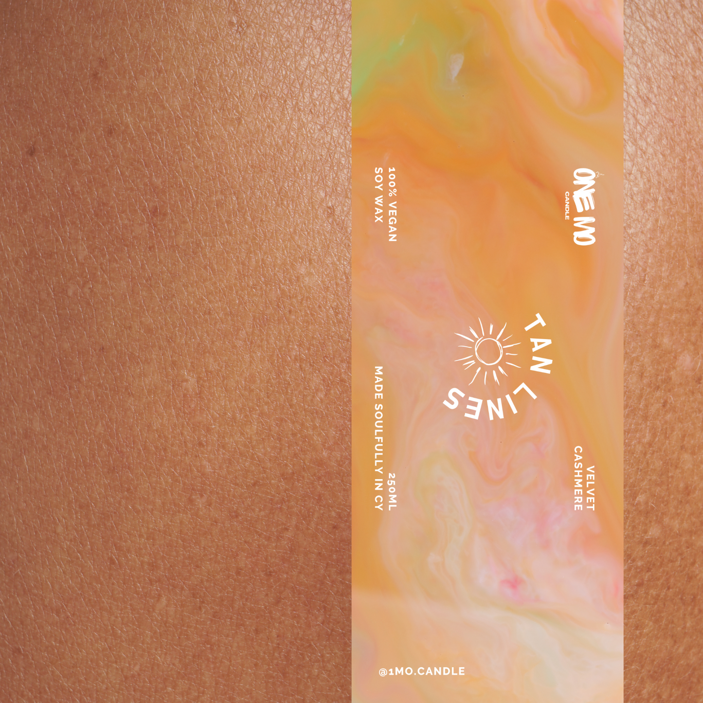 Candle "Tan lines"