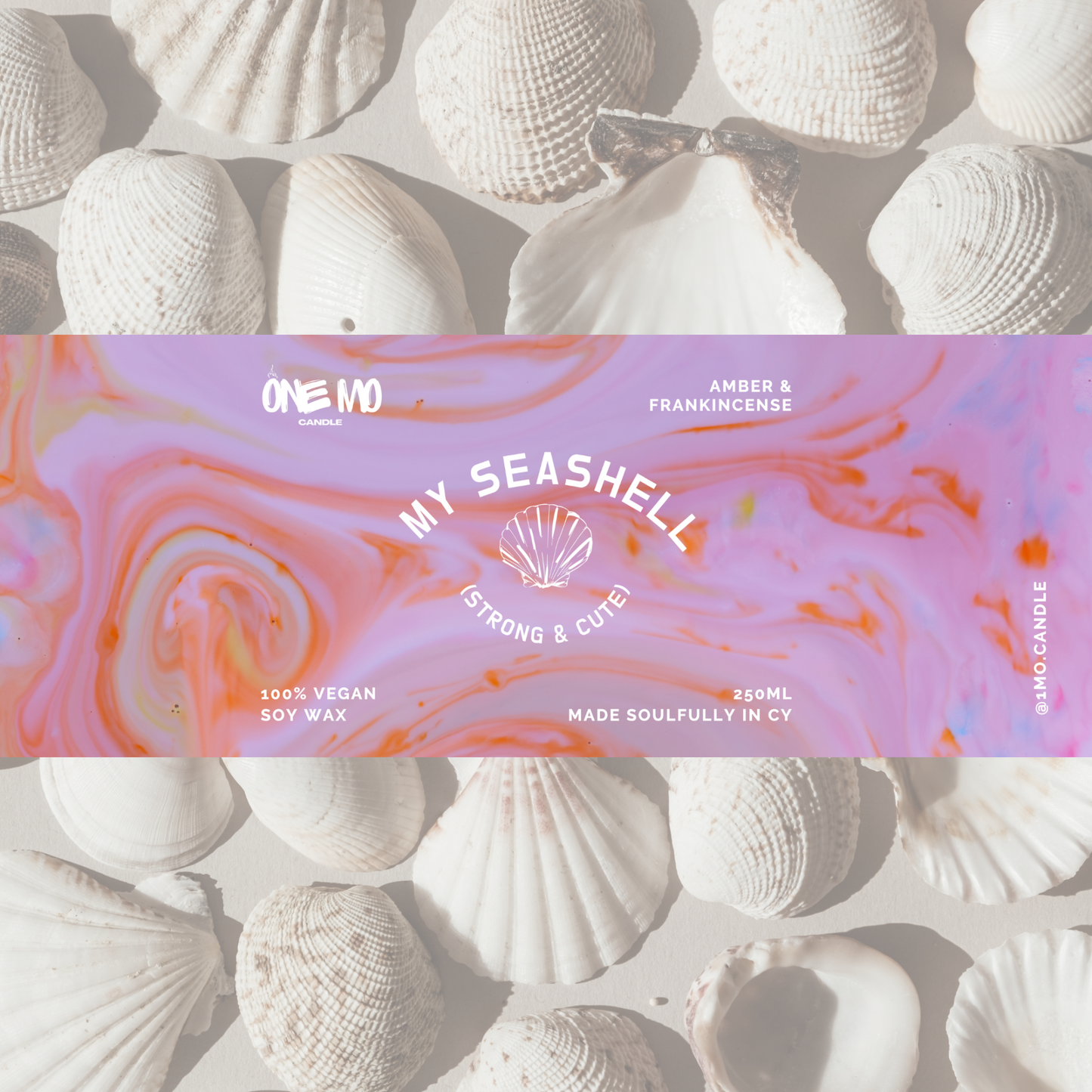 Candle "MY SEASHELL (strong & cute)"