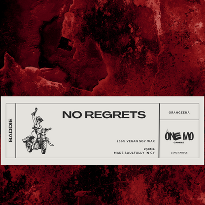 Candle "No regrets"