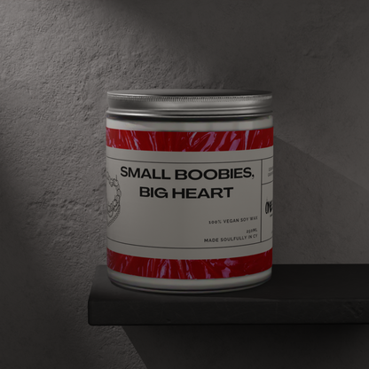 Candle "Small boobies, big heart"